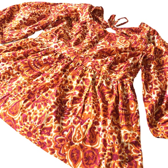 Love The Label Floral Open Back Blouse Anthropologie 2X Plus - Picture 6 of 16